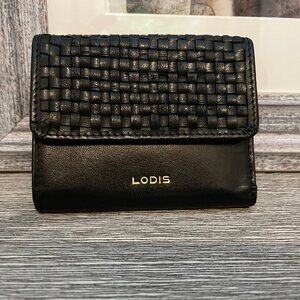 Lodis Woven Leather Zip Around Wallet - NWT